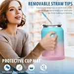 VICKNIY 50oz Stainless Steel Tumbler with Straw