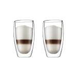 Bodum 15oz Clear Double Wall Glass Tumblers - 2 Pack