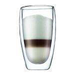 Bodum 15oz Clear Double Wall Glass Tumblers - 2 Pack