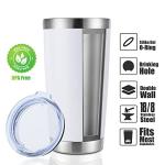 20oz Double Wall Insulated Stainless Steel Tumblers - 12 Pack