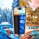 20oz Double Wall Insulated Stainless Steel Tumblers - 12 Pack