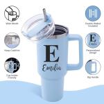 Custom 40 Oz Tumbler with Handle and Straw