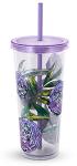 Vera Bradley 24oz Insulated Travel Tumbler - Lavender Meadow