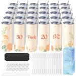 30 Pack 20 oz Sublimation Tumblers with Accessories