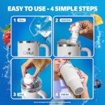 Cirkul 40oz Pearl Stainless Steel Tumbler with Handle