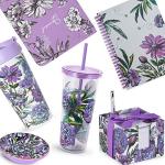 Vera Bradley 24oz Insulated Travel Tumbler - Lavender Meadow