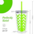 Copco 24oz Insulated Tumbler with Straw - Lime Green