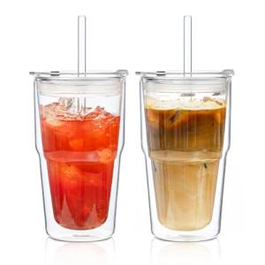 2 Pack Double Wall Insulated Glass Tumblers