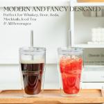 2 Pack Double Wall Insulated Glass Tumblers