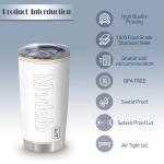 Beer-Inspired Insulated Tumbler Cup, 20 Oz