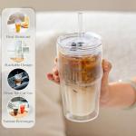2 Pack Double Wall Insulated Glass Tumblers