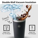 Wavetopia Insulated 16 Oz Travel Coffee Tumbler