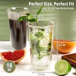 Freshmage 16oz Insulated Tumbler Cups - 4 Pack