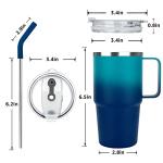 Sursip 24 oz Insulated Tumbler with Lid and Straw