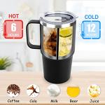 Sursip 24 oz Insulated Tumbler with Lid and Straw