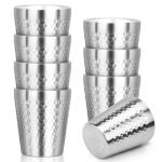 8-Pack Insulated Stainless Steel Tumblers, 10 oz
