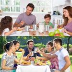 8-Pack Insulated Stainless Steel Tumblers, 10 oz