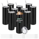 10 Pack Stainless Steel Skinny Tumblers 30oz