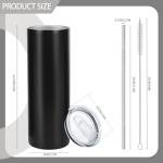 10 Pack Stainless Steel Skinny Tumblers 30oz