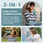 30 oz Insulated Tumbler with Handle and Straw