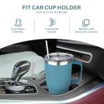 30 oz Insulated Tumbler with Handle and Straw