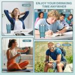 30 oz Insulated Tumbler with Handle and Straw