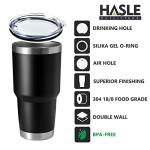 30oz Black Stainless Steel Insulated Tumbler