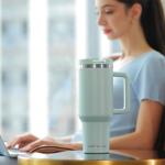 40oz Insulated Stainless Steel Tumbler with Handle