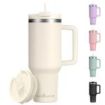 Labulabla 40oz Insulated Tumbler with Straw