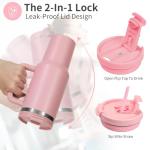 Labulabla 40oz Insulated Tumbler with Handle