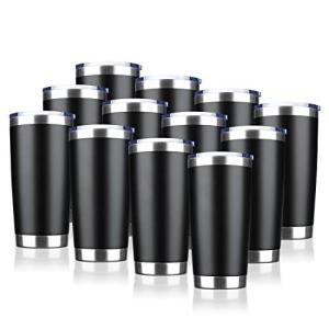 EcoMozz 20oz Stainless Steel Tumblers - 12 Pack