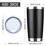 EcoMozz 20oz Stainless Steel Tumblers - 12 Pack