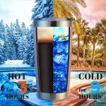 20oz Insulated Pink Stainless Steel Tumbler