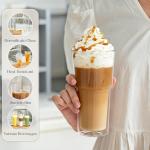 20oz Double Wall Glass Tumblers 4-Pack