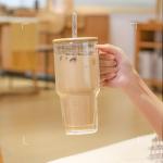 Greefun 20oz Insulated Glass Tumbler with Handle