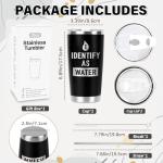 Funny "I Identify as Water" 20 Oz Tumbler