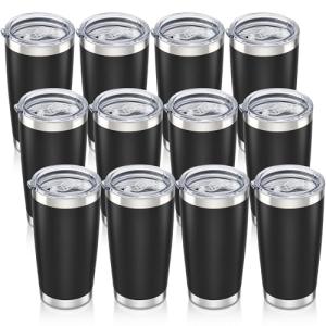 Orebigo 20 oz Insulated Stainless Steel Tumblers, 12 Pack