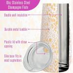 Lilly Pulitzer Gold Stemless Champagne Tumbler 10 Oz