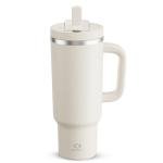 40 oz Stainless Steel Tumbler with Handle and Straw