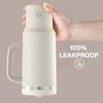 40 oz Stainless Steel Tumbler with Handle and Straw