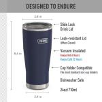 Thermos Icon 24oz Stainless Steel Tumbler, Mystic Navy