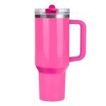 30 oz Insulated Tumbler with Handle and Straw