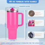30 oz Insulated Tumbler with Handle and Straw