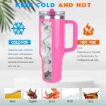 30 oz Insulated Tumbler with Handle and Straw