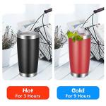 VEGOND 20oz Insulated Stainless Steel Tumbler Cup
