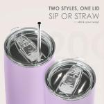 SANDJEST 20oz Purple Stainless Steel Travel Tumbler
