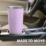 SANDJEST 20oz Purple Stainless Steel Travel Tumbler