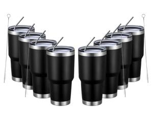 MEWAY 30oz Insulated Stainless Steel Tumbler Set