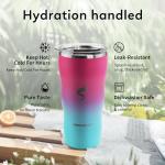 20oz Insulated Stainless Steel Tumbler with Straw