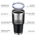 MEWAY 30oz Insulated Stainless Steel Tumbler Set